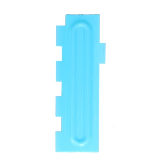 Block Edge Cake Scraper – Square notches for a bold, geometric look - 1 Piece