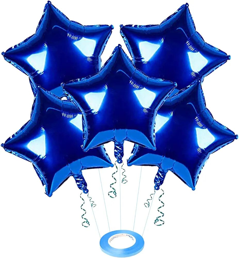 Blue 18" Star Shape Foil Loose Pack