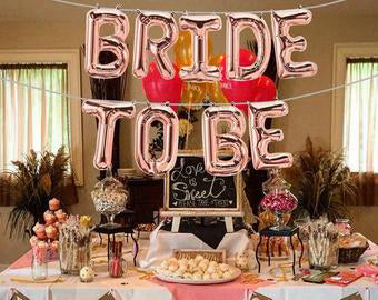 Bride To Be Foil Balloon Banner 16" Rose Gold