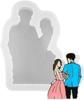 Bride & Groom Couple Silicone Fondant Mould – 1 Piece