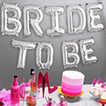 Bride To Be Foil Banner Silver