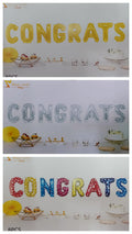 CONGRATS Foil - Gold, Silver, Multi Mix Color