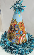 Cap - Gold Leaf Print Captain America Avenger Frill Long Height
