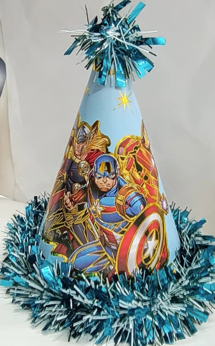 Cap - Gold Leaf Print Captain America Avenger Frill Long Height