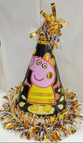 Cap - Gold Leaf Print Peppa Frill Long Height