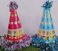 Cap - Happy Birthday Blue Pink Long