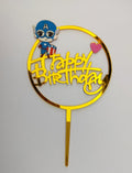 Captain America Theme Cake Toppers