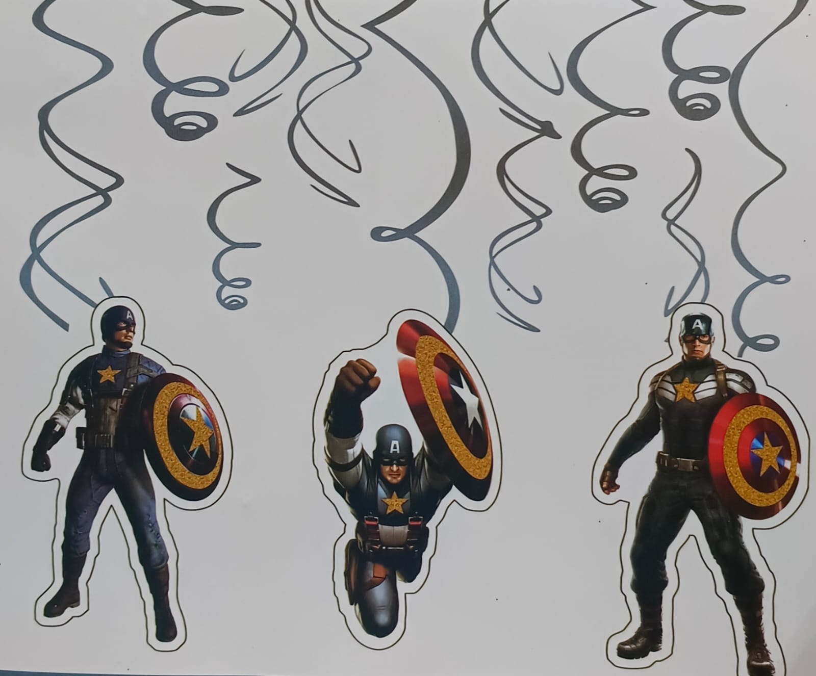 Captian America 6 Pcs Swirl