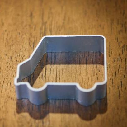 Car Shape Cookie Cutter - Biscuit Mould - Aluminium - 1 Piece
