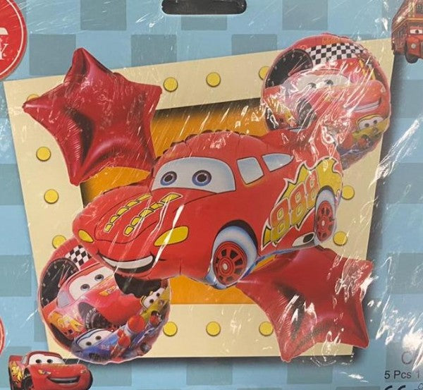 Car Theme Foil 5 Pcs Set