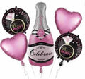 Champagne Theme 5 Pcs Foil Set