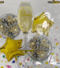 Champagne Glass Foil 5 Pcs Set