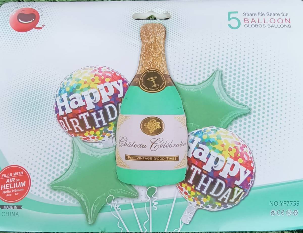 Chateau Celebration 5 Pcs Foil Balloon