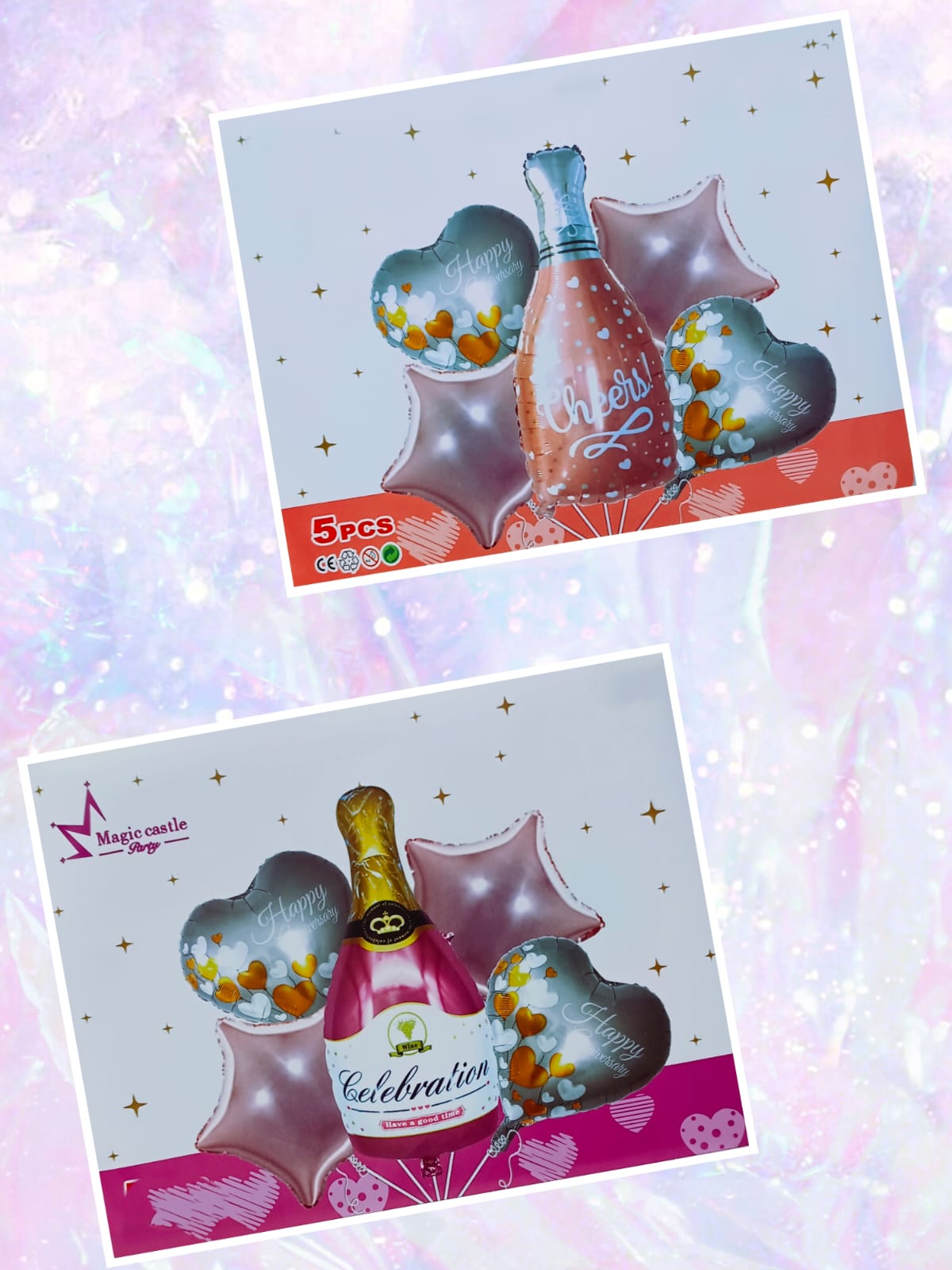 Cheers Anniversary 5 Pcs Foil