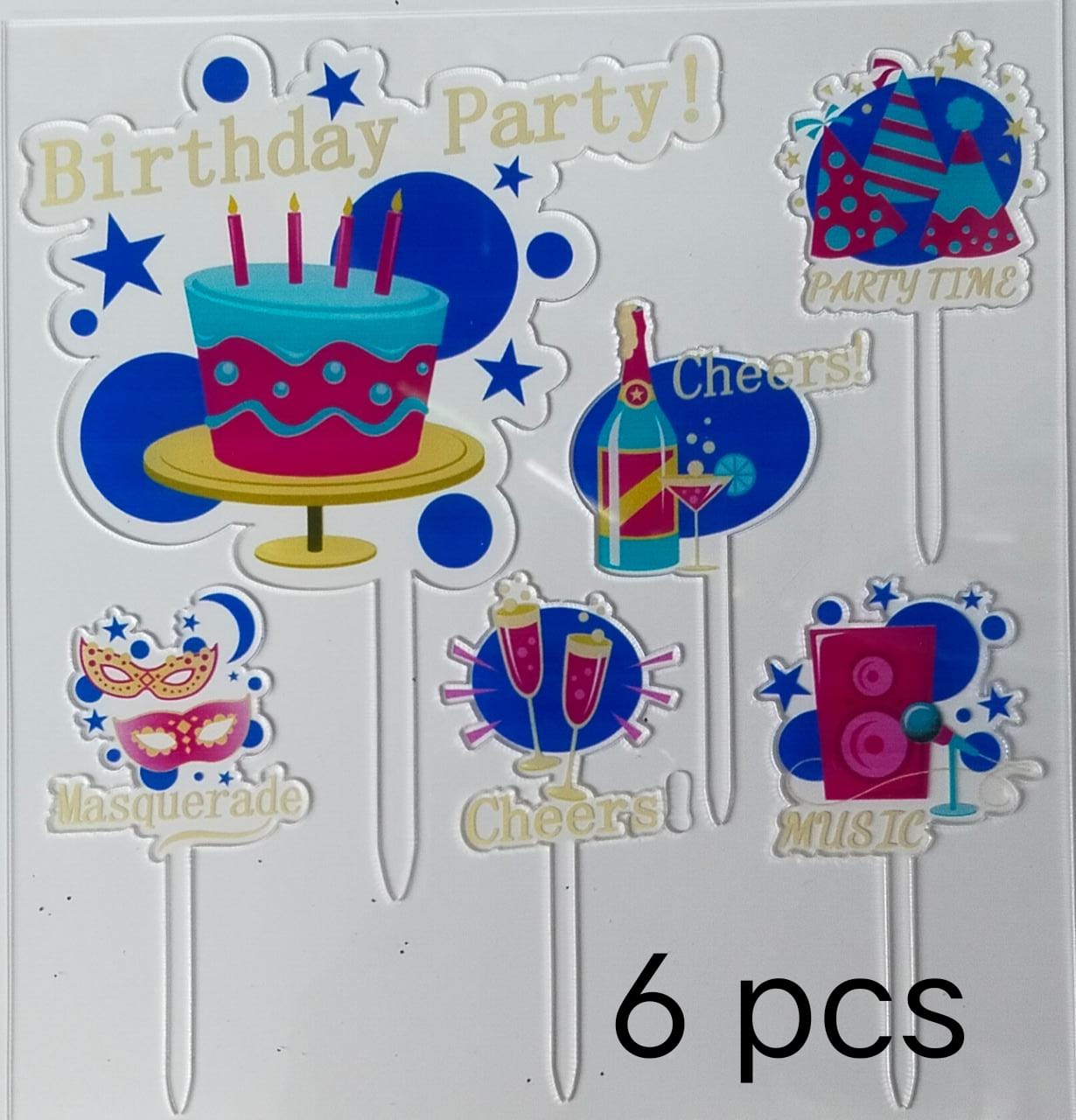 Cheers Theme Acrylic Topper Set