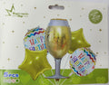 Cheers Glass 5 Pcs Foil Balloon