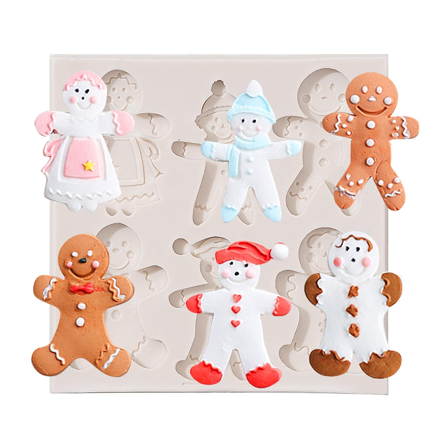 Christmas Gingerbread Man Silicone Mould - 1 Piece