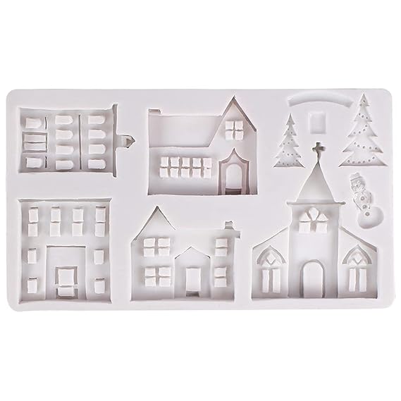 Christmas Village Silicone Mould - 1 Piece