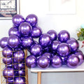 Purple Chrome Balloons - 50 Pcs Pack