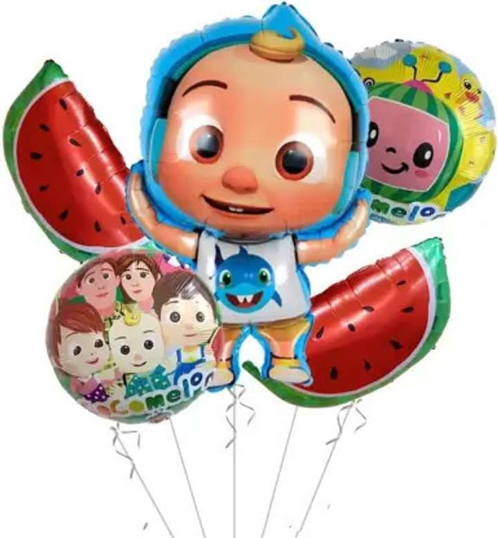 Coco Melon 5 Pcs Foil Balloon