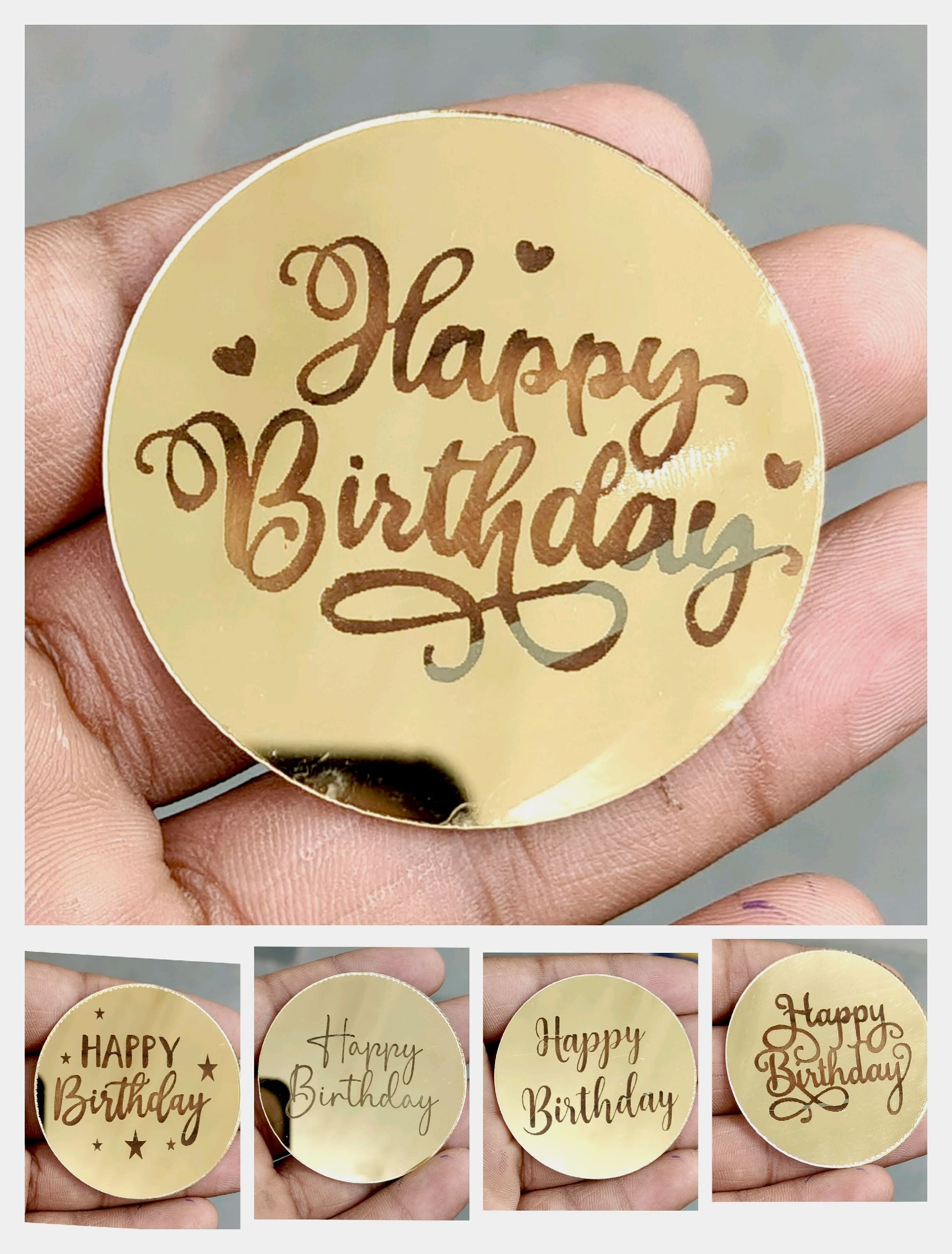 Coin Topper 10pc Pack Mirror Reflection 5 cm Approx