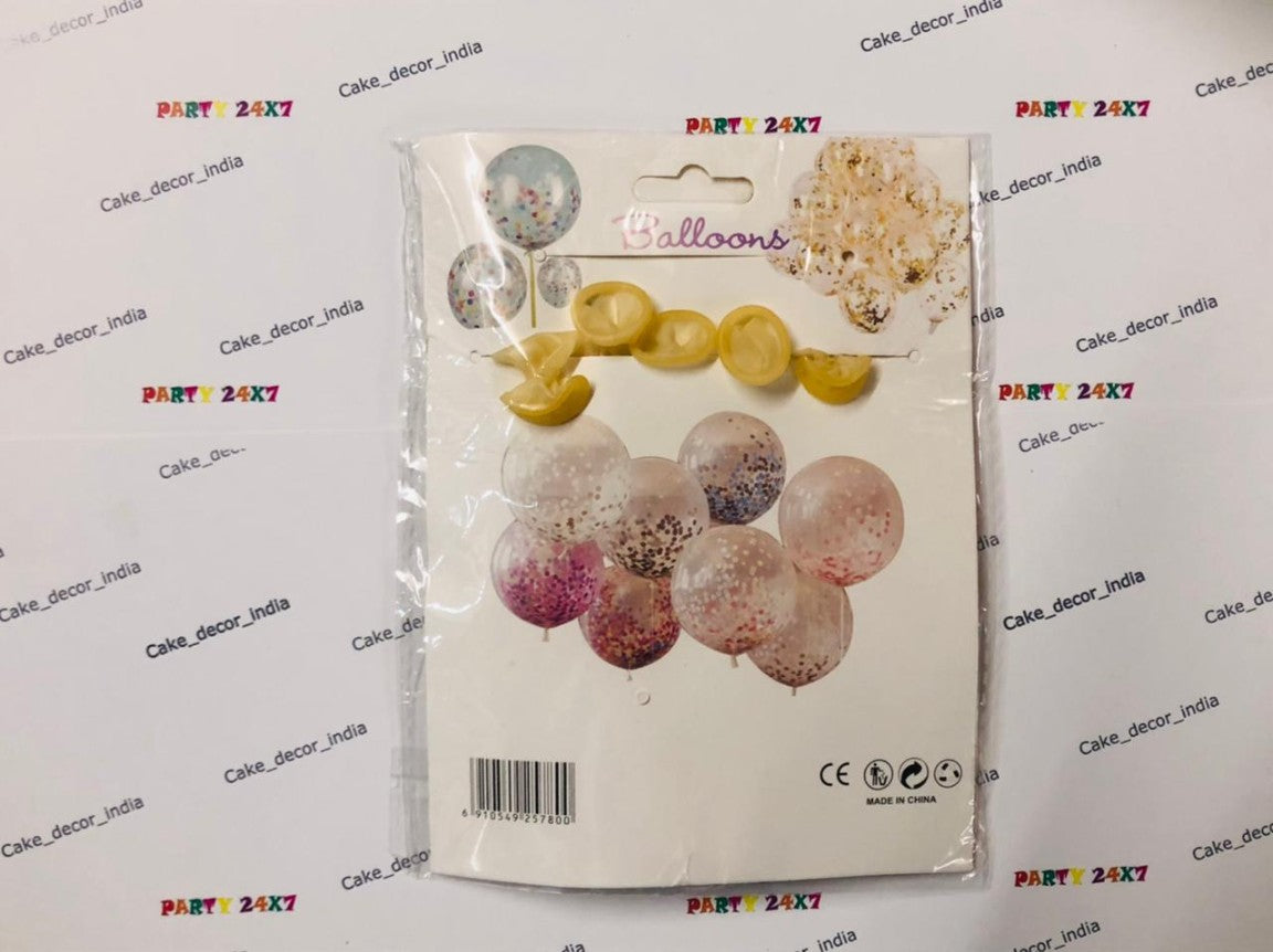 Confetti Balloon Packet Of 5 (Assorted)
