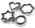 Cookie Cutters Set - Molds Cutter for Baking (Round, Heart, Flower and Star Cookie Cutters 2 of each) 8 pc
