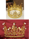 Crown Plastic With Moti - Colour Gold
