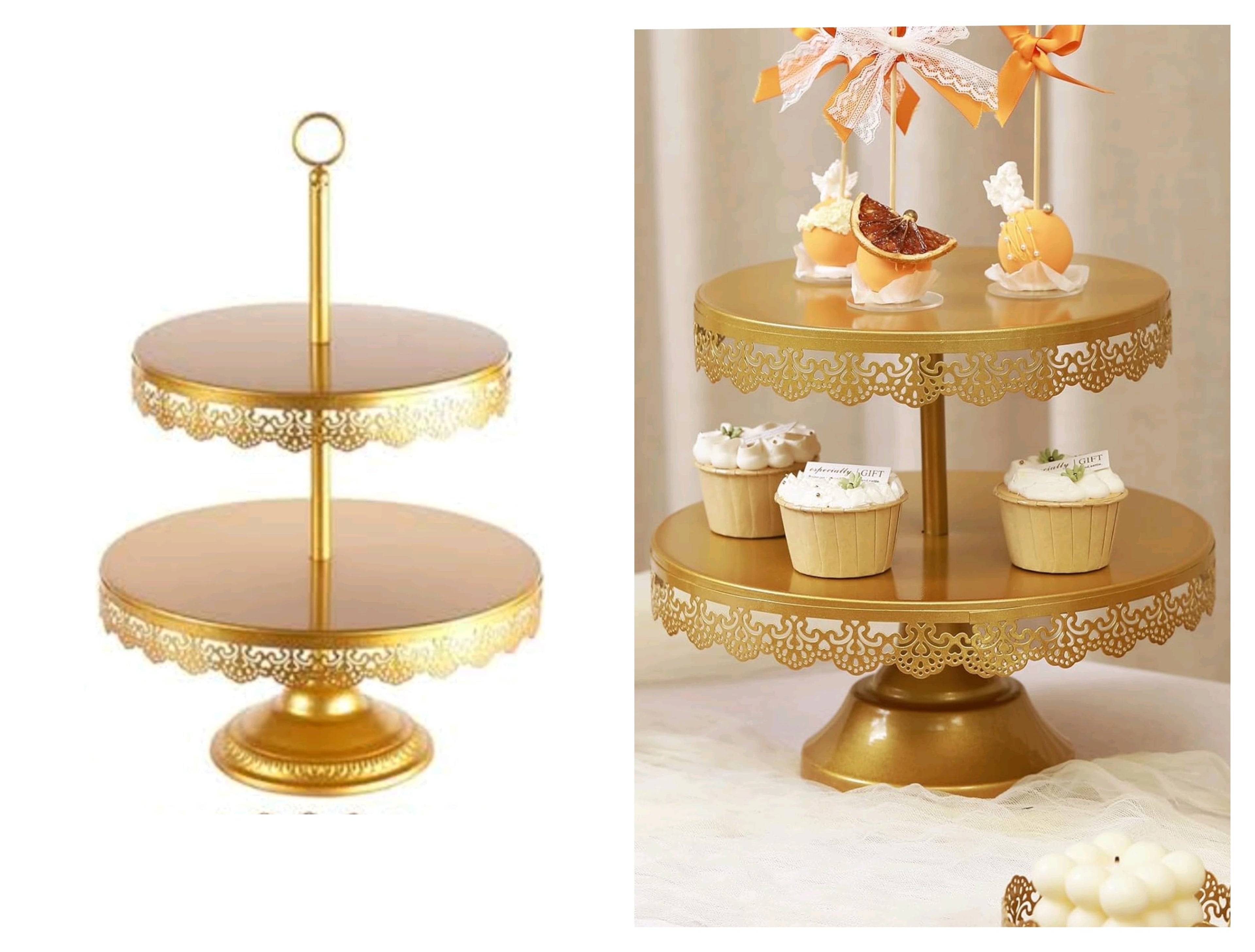 Cup Cake 2 Tier Stand Metal