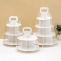 Cupcake Stand With Transparent Dome Cover - 2, 3 and 4 Tier Cupcake Stands - Pack of 1