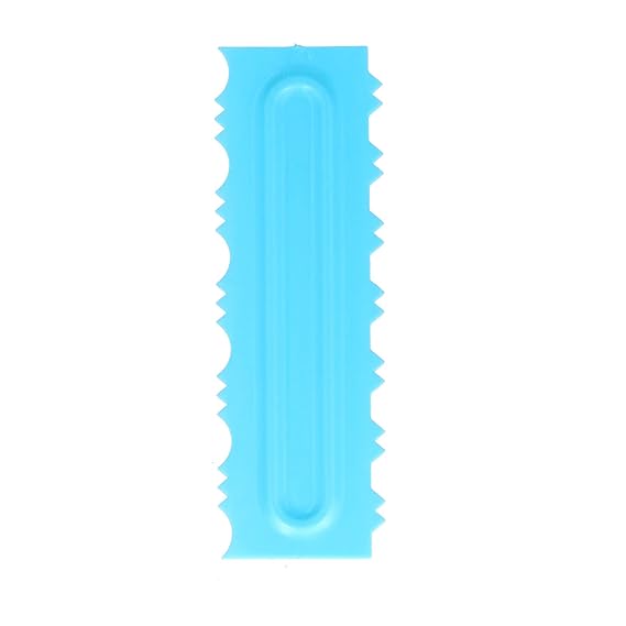Curved Waves Cake Scraper – Unique curved ridges for artistic cake finishes - 1 Piece