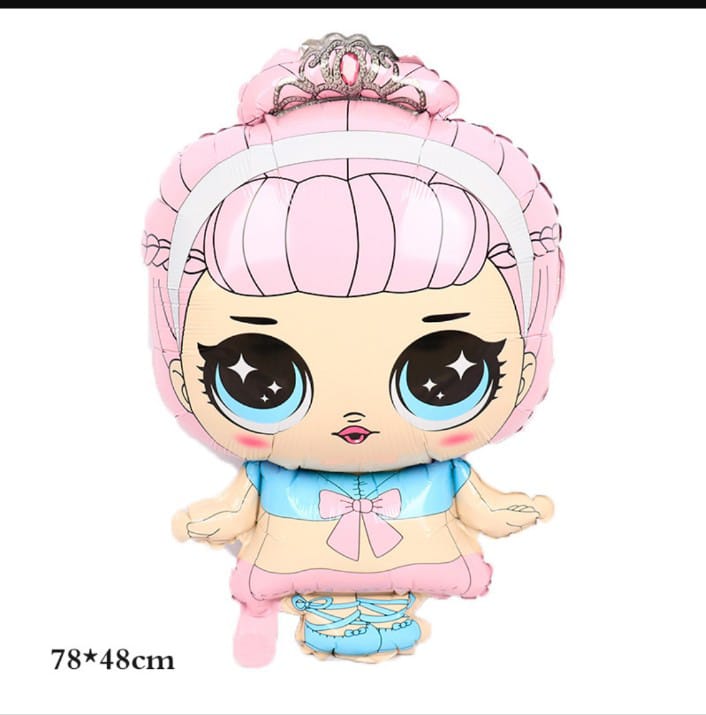 Cute Girl Theme Foil Big Size