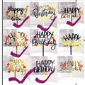 DIY Premium Black Gold HBD Cake Topper