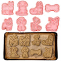 Dog Breed Cookie Cutter & Embosser Set - 8 Piece - Pack of 1