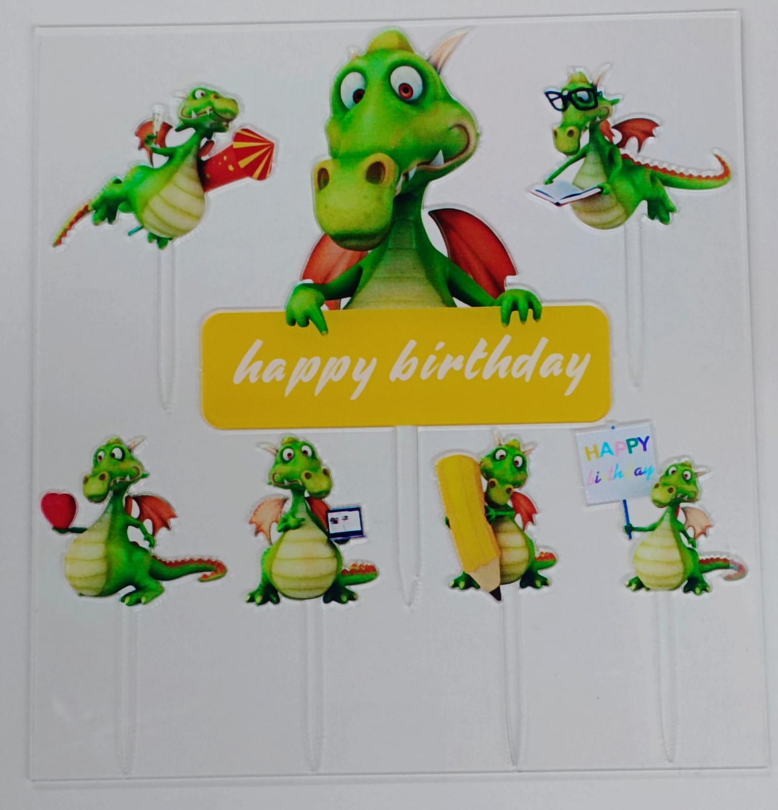 Dragon Theme Acrylic Topper Set