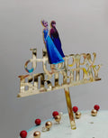 Elsa Theme Imported Acrylic Toppers Size Appx 5-8"