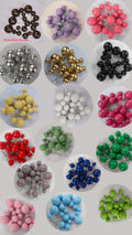 Faux Ball Assorted Colours Pack Of 20 - 4 Sizes