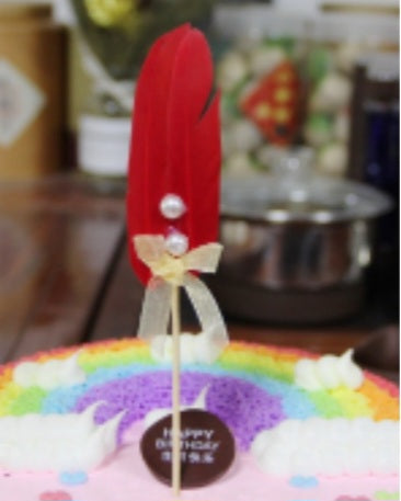 Feather For Cake Decoration (Check Variations For Colors) 5 Colors