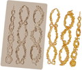 Floral Garland & Oval Frame Silicone Mould - 1 Piece