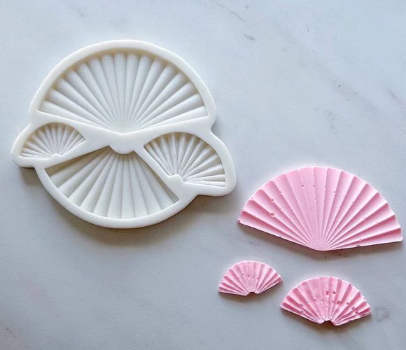 Folding Fan Silicone Fondant Mould – 1 Piece