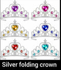Folding Crown 5-6 Colors - Silver / Golden