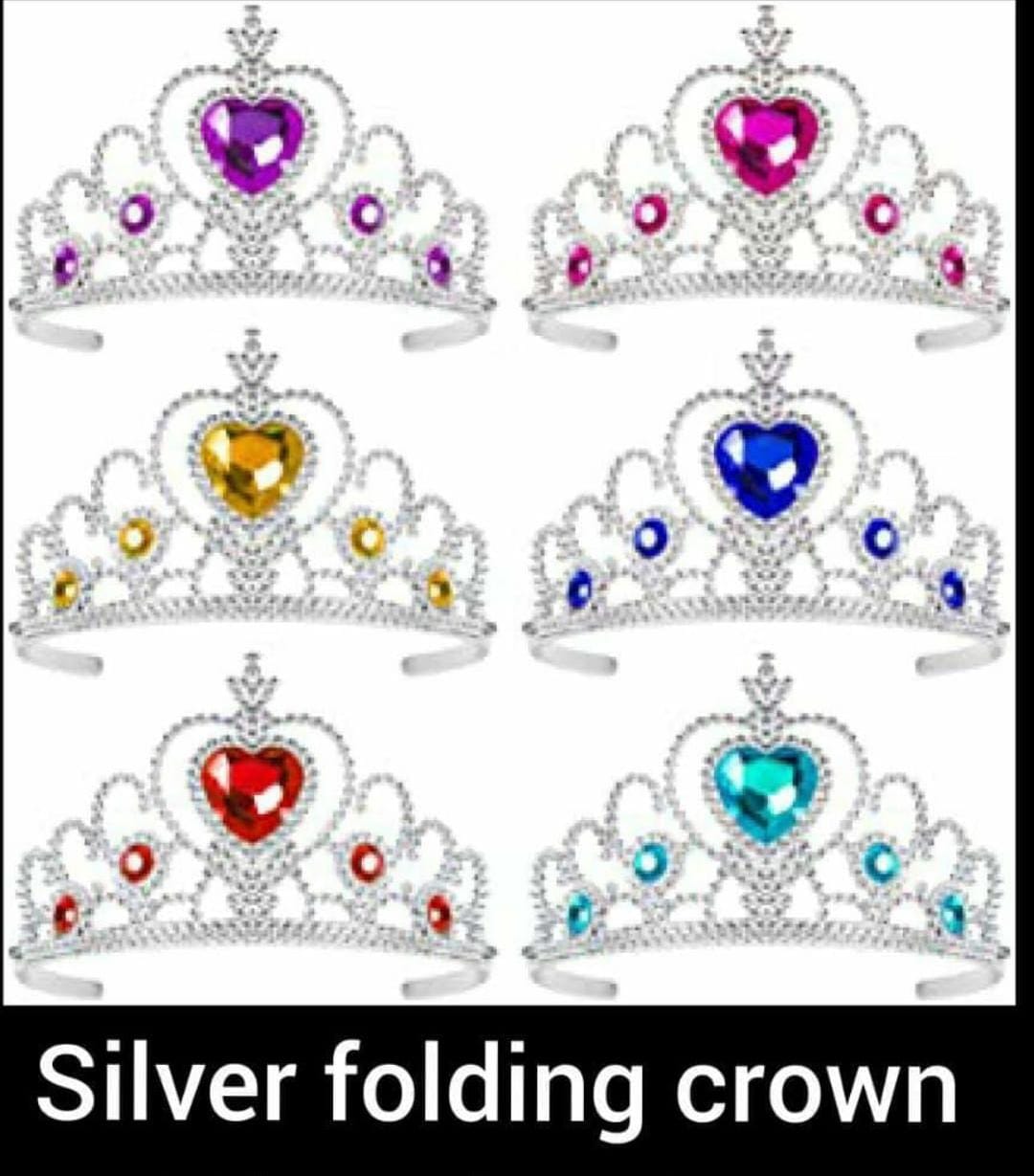 Folding Crown 5-6 Colors - Silver / Golden