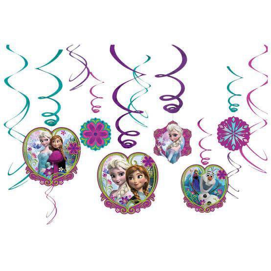 Frozen Theme 12 Swirl Pack Character
