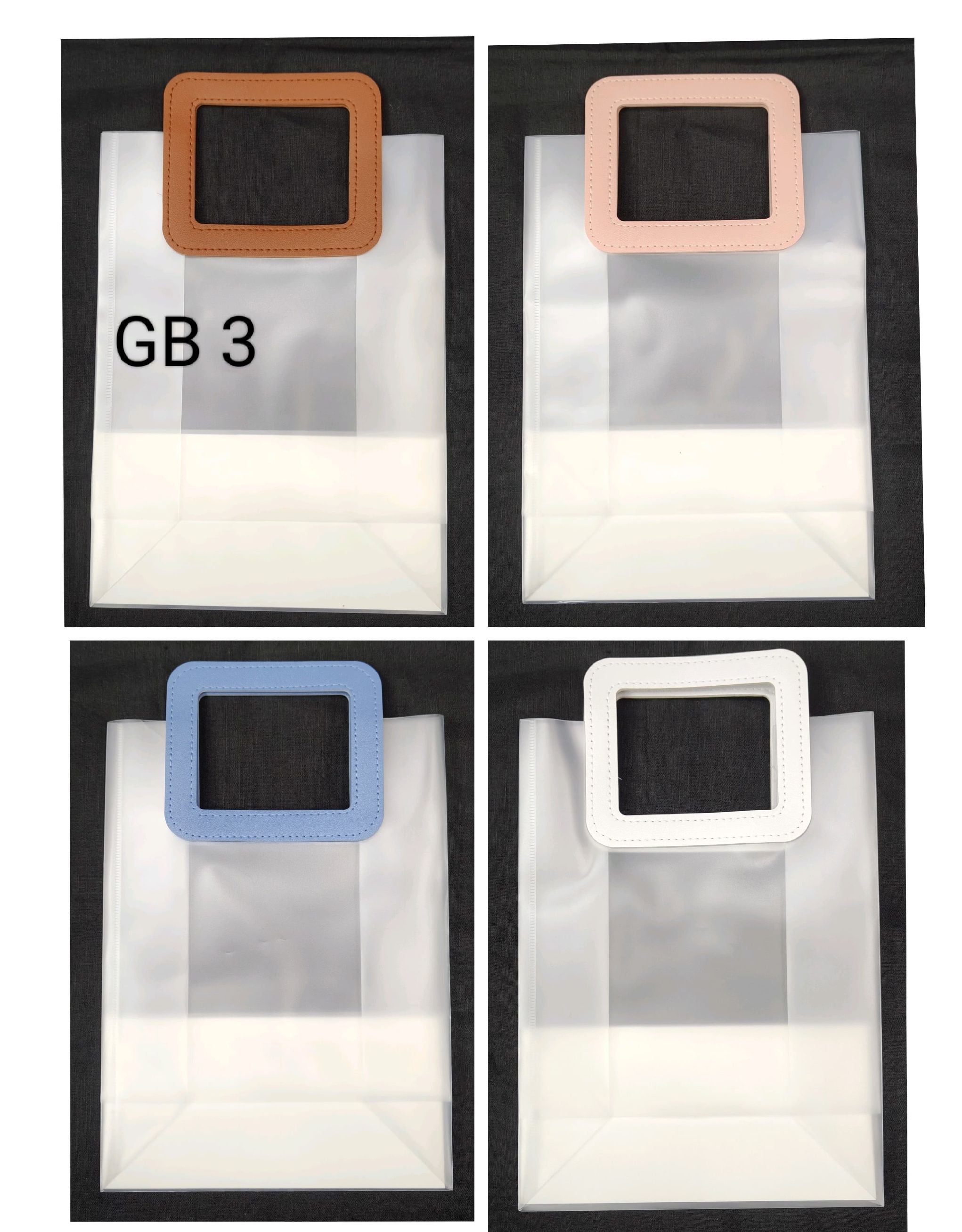 #GB 3 NEW Imported PVC Opaque Hamper Bag Stylish Different Sizes / Color