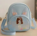 Girls Mini Backpack Crossbody Bag with Glitter Window & Bunny Ear Design - Pack of 1