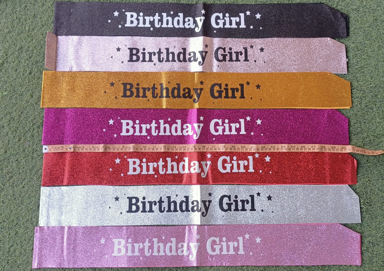 Glitter Sash - Birthday Girl