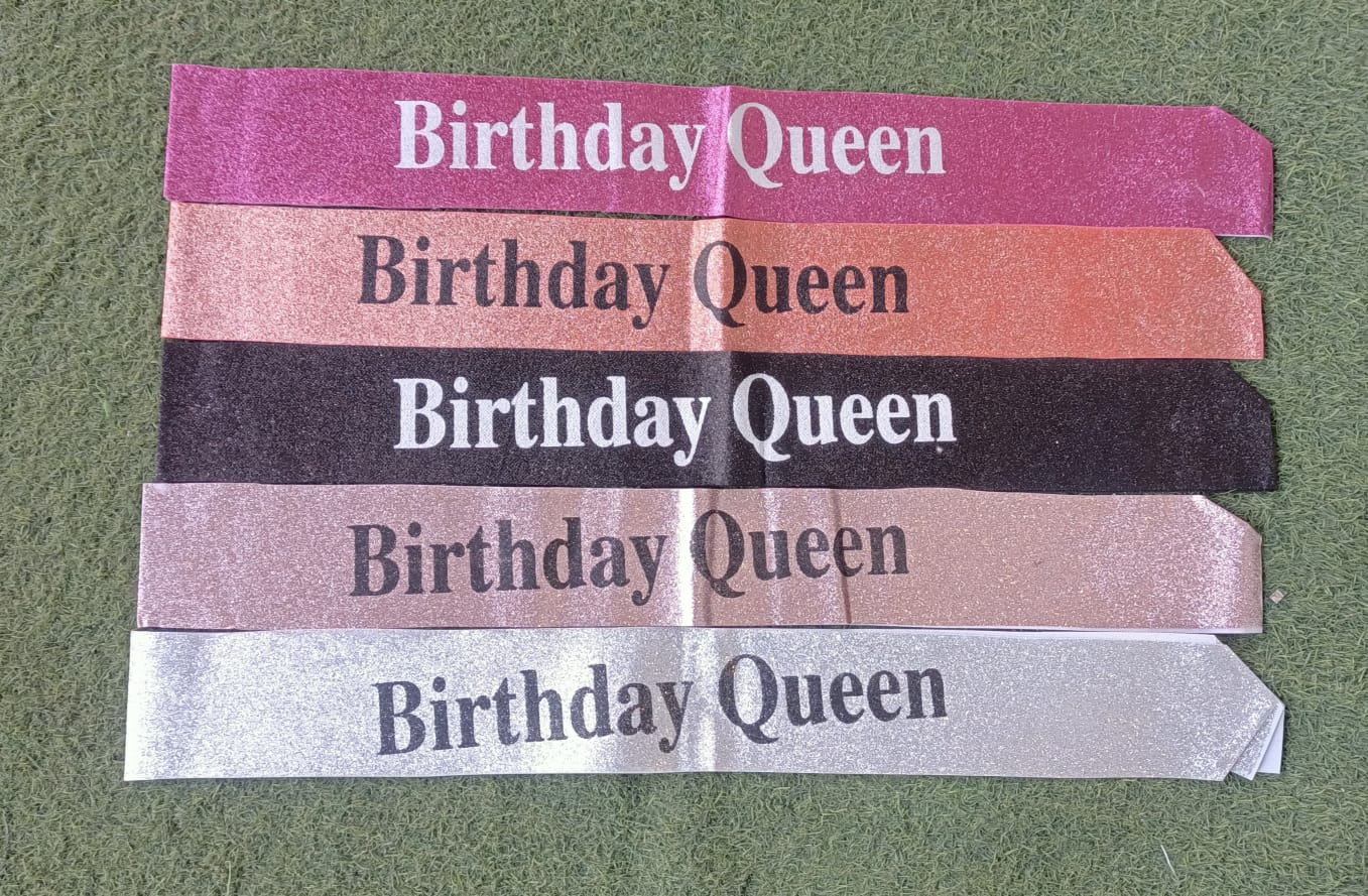 Glitter Sash - Birthday Queen