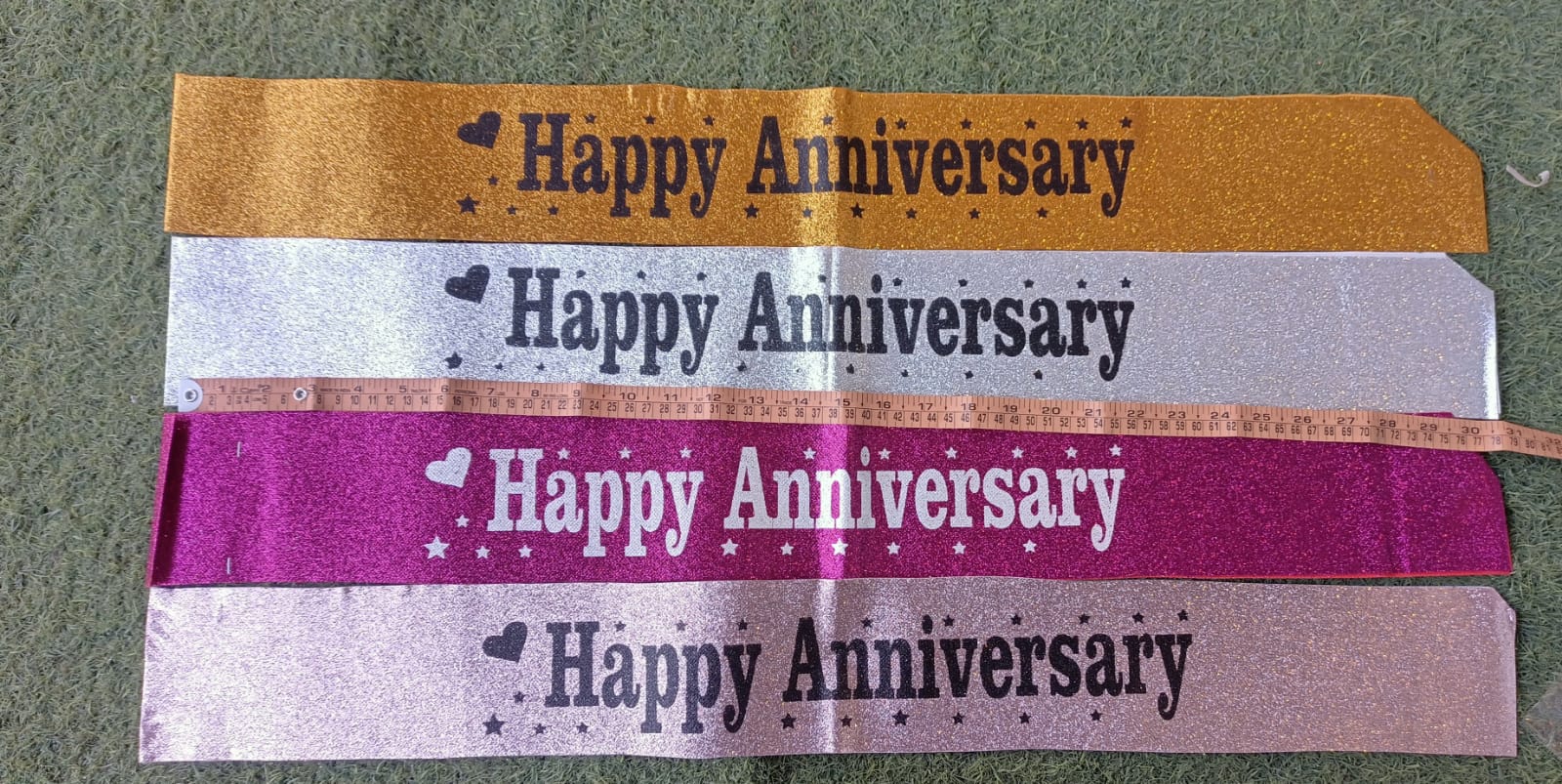 Glitter Sash - Happy Anniversary
