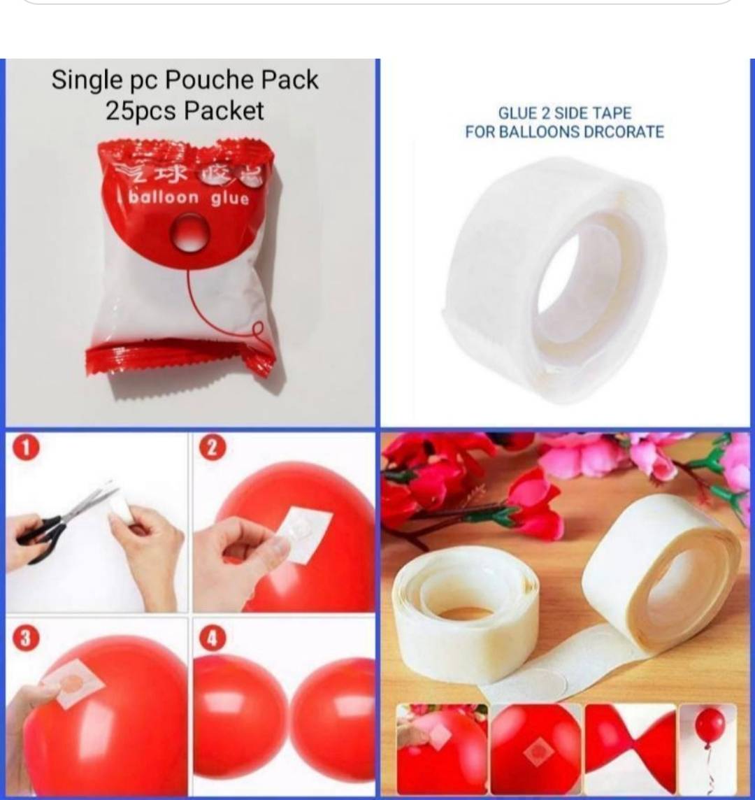 Glue Dots Double Side - Single Pouch Price 1 Set = 25 Pouch