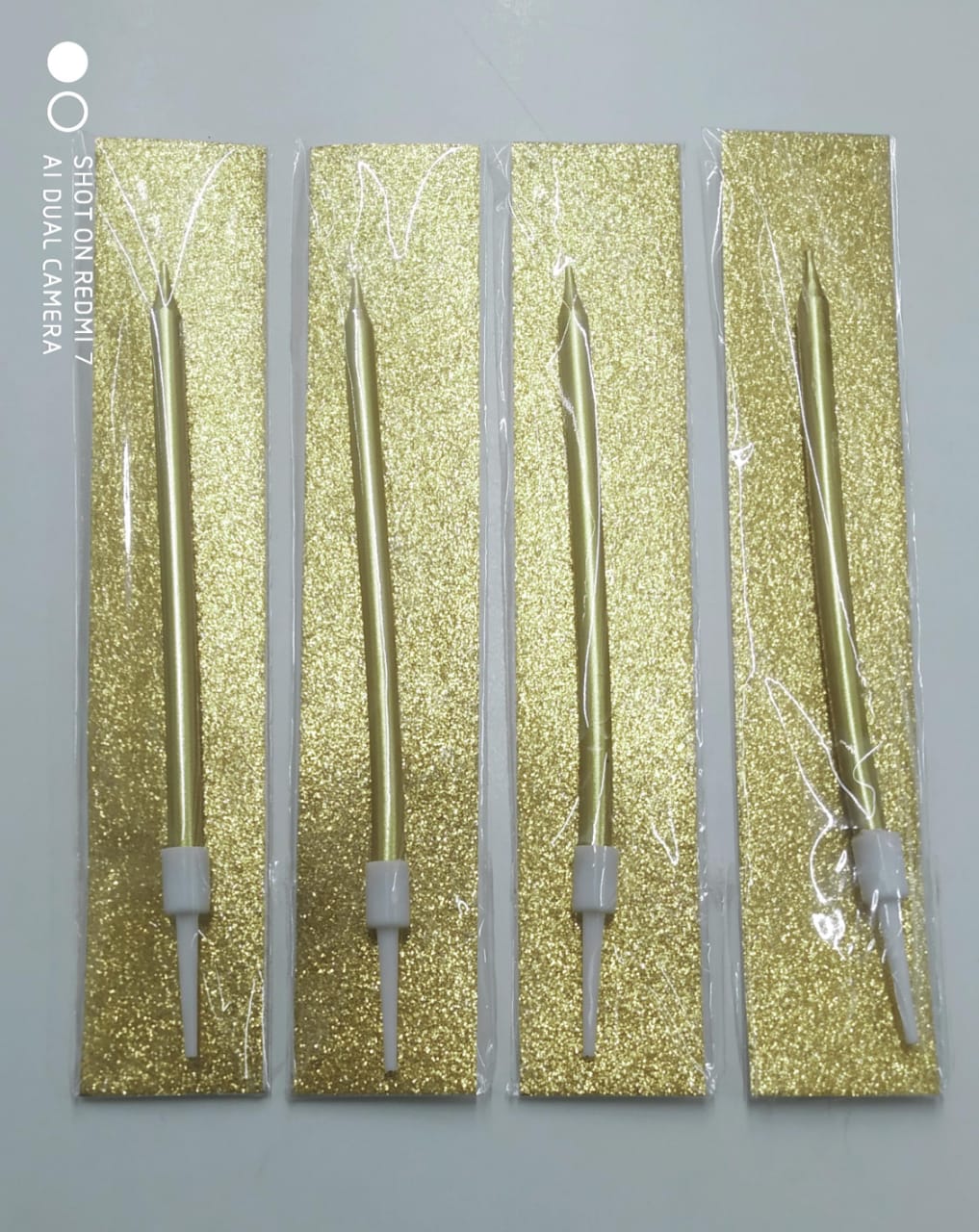 Golden Single PC Packing Candle with Stand